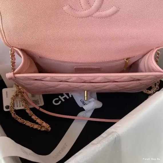 First Bag Ru WITH TOP CHANEL FLAP HANDLE BAG SMALL 0513